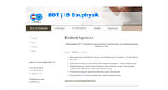 Desktop Screenshot of bdt-ib-bauphysik.net