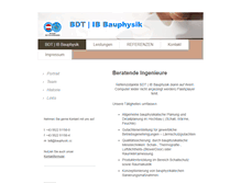 Tablet Screenshot of bdt-ib-bauphysik.net